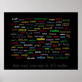 Hoe je het ook zegt, het is radio II Poster