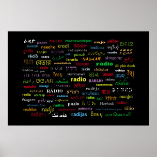Hoe je het ook zegt, het is radio poster