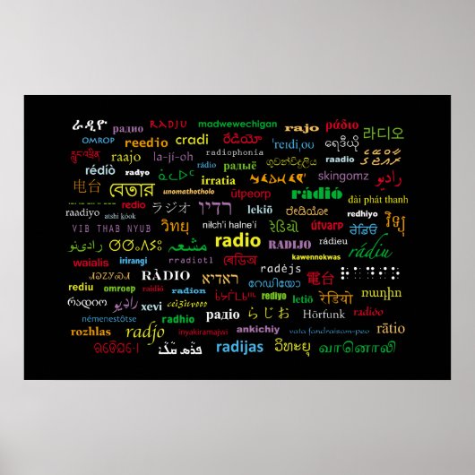Hoe je het ook zegt, het is radio poster (Voorkant)