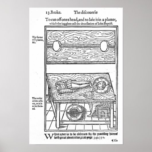 Hoe je iemands hoofd afsnijdt poster (Voorkant)