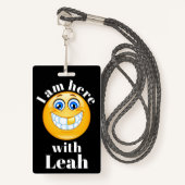 Hoe je je kind in verlegenheid brengt Lanyard Badg Badge (Voorkant met draagriem)