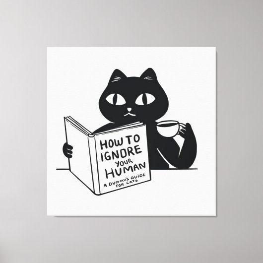 Hoe je je mensen kunt negeren canvas afdruk (Voorkant)