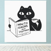 Hoe je je mensen kunt negeren canvas afdruk (Insitu (Houten vloer))