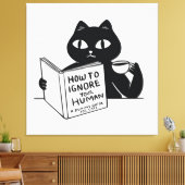 Hoe je je mensen kunt negeren canvas afdruk (Insitu (Woonkamer))