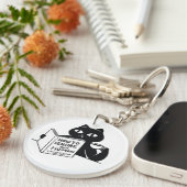 Hoe je je mensen kunt negeren sleutelhanger (Voorkant Rechts)