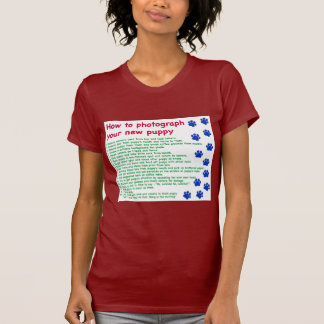 Hoe je je nieuwe puppy fotografeert t-shirt