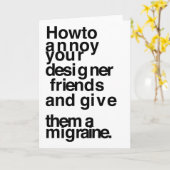 Hoe je je ontwerpervrienden kunt irriteren kaart (Gele Bloem)