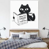 Hoe je mensen negeert canvas afdruk (Insitu (Slaapkamer))