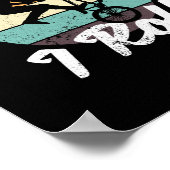 Hoe je op de BMX  Biking Retro-fiets rijdt Poster (Hoek)