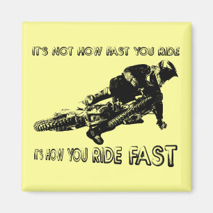 Hoe je rijdt Fast Dirt Bike Motorcross Magnet
