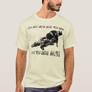 Hoe je snel rijdt Dirt Bike Motocross T-shirt Grap