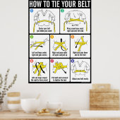 Hoe je Taekwondo-riem te binden Poster (Keuken)