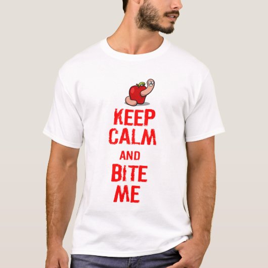 HOE KALM EN BITE ME BEHOUDEN T-SHIRT (Voorkant)