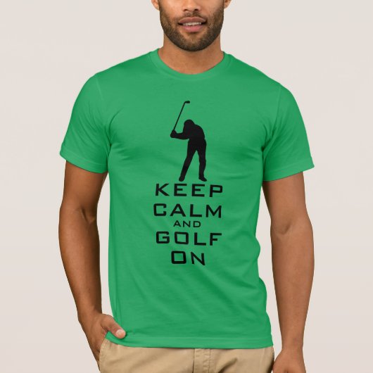 HOE KALM EN GOLF OP PERSONALIZEN WORDEN GEHOUDEN T-SHIRT (Voorkant)