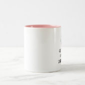 "HOE KALM - SERIEUS - MET ADHD?" Two-Tone COFF Tweekleurige Koffiemok (Center)