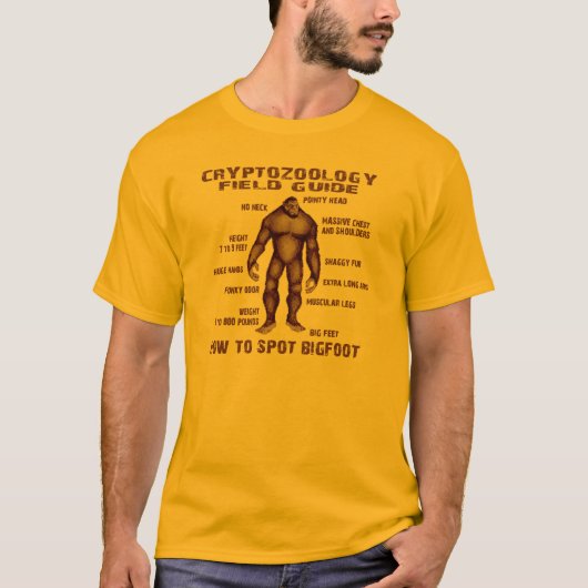 HOE KAN BIGFOOT WORDEN GESTOPT - Cryptozoölogy Fie T-shirt (Voorkant)