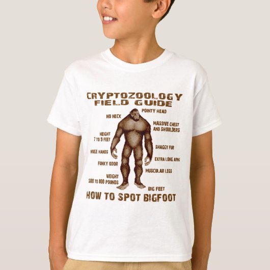 HOE KAN BIGFOOT WORDEN GESTOPT - Cryptozoölogy Fie T-shirt (Voorkant)