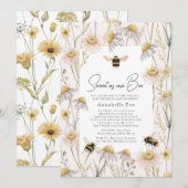 Hoe kan het Baby shower van Bee Chamomile door Mai Kaart (Voorkant / Achterkant)