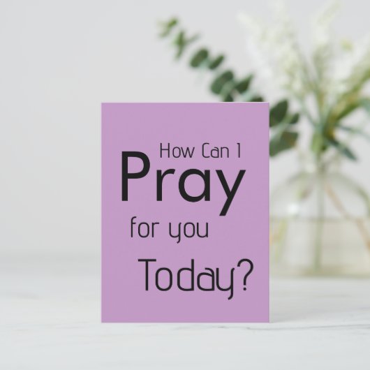 Hoe kan ik bidden voor de kerk direct mail briefkaart (Staand voorkant)
