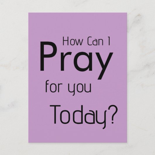 Hoe kan ik bidden voor de kerk direct mail briefkaart (Voorkant)