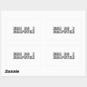 Hoe kan ik computers rechthoekige sticker (Vel)