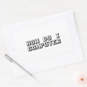 Hoe kan ik computers rechthoekige sticker (Envelop)