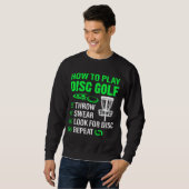 Hoe kan ik de Disc Golf Funny Frisbee Golfing Play Trui (Voorkant volledig)