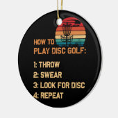 Hoe kan ik de Golf-schijf Golf-golfspeler afspelen Keramisch Ornament (Links)