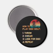 Hoe kan ik de Golf-schijf Golf-golfspeler afspelen Magneet (Voorkant / Achterkant)