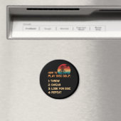 Hoe kan ik de Golf-schijf Golf-golfspeler afspelen Magneet (Insitu (Vaatwasser))