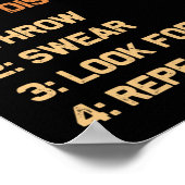 Hoe kan ik de Golf-schijf Golf-golfspeler afspelen Poster (Hoek)