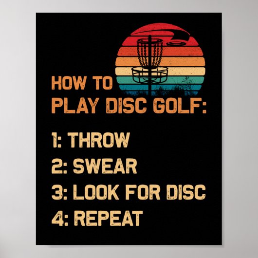 Hoe kan ik de Golf-schijf Golf-golfspeler afspelen Poster (Voorkant)