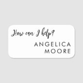 Hoe kan ik de klantenservice op maat helpen? naamplaatje (Voorkant)