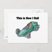 Hoe kan ik draaien (Go Cart) Briefkaart (Voorkant / Achterkant)