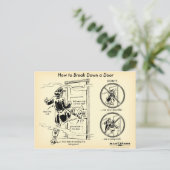 Hoe kan ik een Briefkaart van de deur onderbreken? (Staand voorkant)