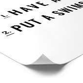 Hoe kan ik een handdruk in een zwempak hebben? poster (Hoek)