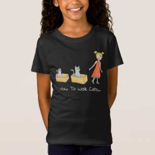Hoe kan ik een kat Funny Dark lopen? T-shirt
