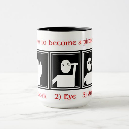 Hoe kan ik een piratenmok zijn? mok (Midden)