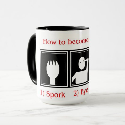 Hoe kan ik een piratenmok zijn? mok (Voorkant links)