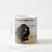 Hoe kan ik Funny Dog smeken? Koffiemok (Voorkant links)