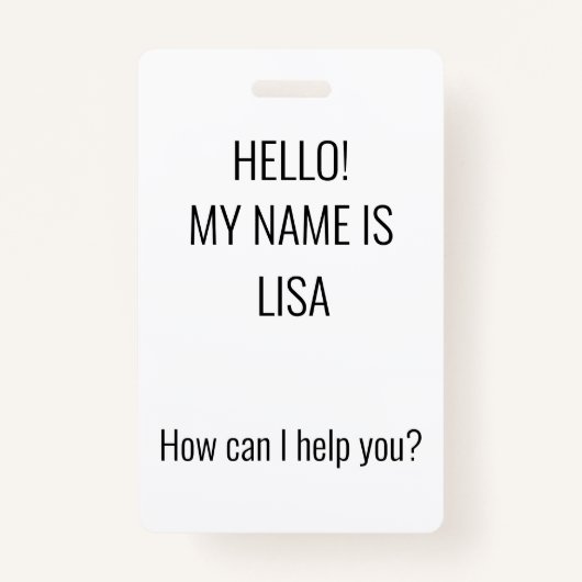 Hoe kan ik helpen? badge (Voorkant)