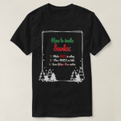 Hoe kan ik kerstkoekje met kerstmis uitnodigen F T-shirt (Design voorkant)