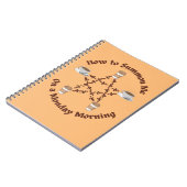 Hoe kan ik me op een maandagochtend oproepen? notitieboek (Linkerzijde)