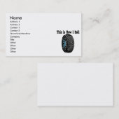 Hoe kan ik mijn band rollen? visitekaartje (Voorkant / Achterkant)