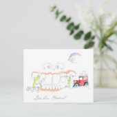 Hoe kan ik Teeth reinigen? Briefkaart (Staand voorkant)