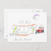 Hoe kan ik Teeth reinigen? Briefkaart (Voorkant / Achterkant)