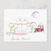 Hoe kan ik Teeth reinigen? Briefkaart (Voorkant)