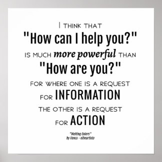 Hoe kan ik u helpen? poster