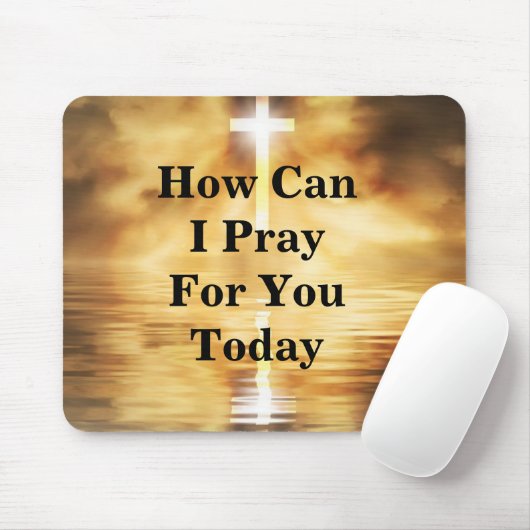 Hoe kan ik vandaag voor je bidden? muismat (Met muis)