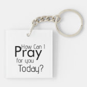 Hoe kan ik vandaag voor je bidden? sleutelhanger (Achterkant)